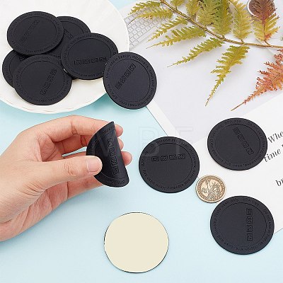 Gorgecraft 12Pcs Silicone Drink Coasters AJEW-GF0004-48B-1