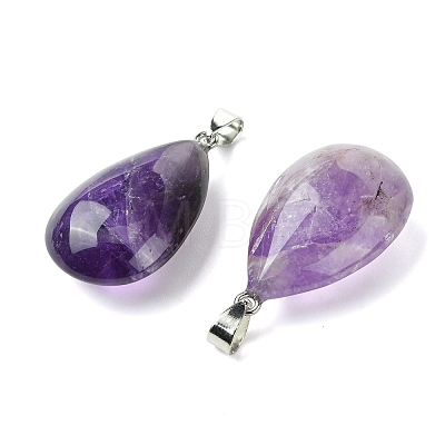 Natural Banded Amethyst Pendants GG-K002-09O-1