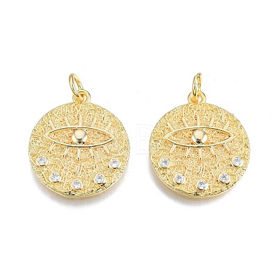 Brass Pave Cubic Zirconia Pendants KK-N231-348B-02-1