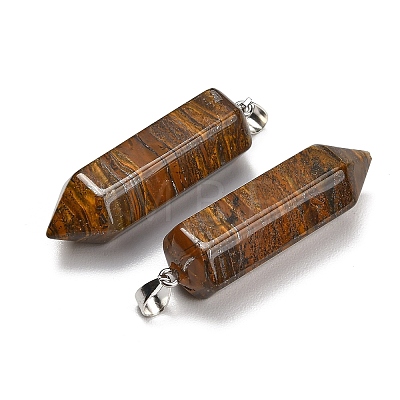 Natural Tiger Iron Pendants GG-CBAA0EE-02P-07-1
