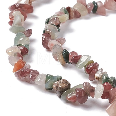 Natural Agate Chip Beads Strands X-G-G905-04-1