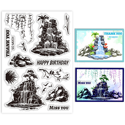 Custom Summer Theme PVC Plastic Clear Stamps DIY-WH0631-0105-1