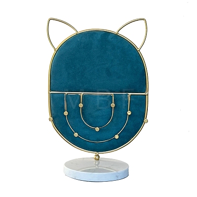 Cat Ear Iron Earrings Storage Rack PW-WG34CEB-04-1