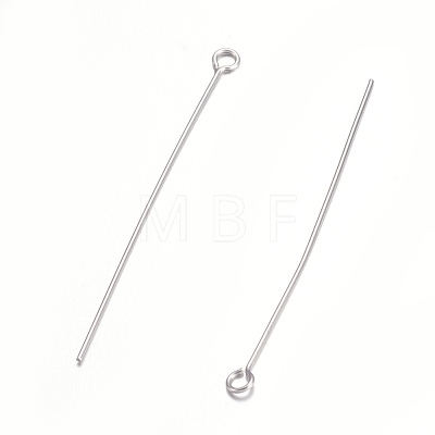 304 Stainless Steel Eye Pins STAS-O105-01P-0.6x45mm-1