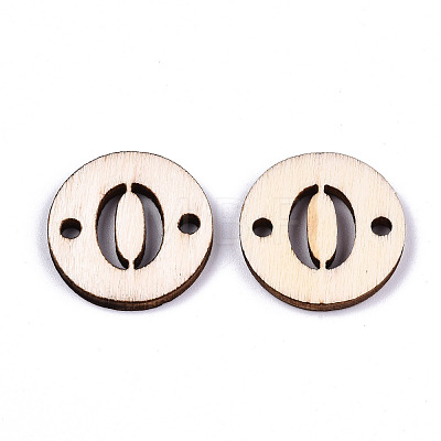 Unfinished Natural Poplar Wood Links Connectors WOOD-S045-138A-0-1