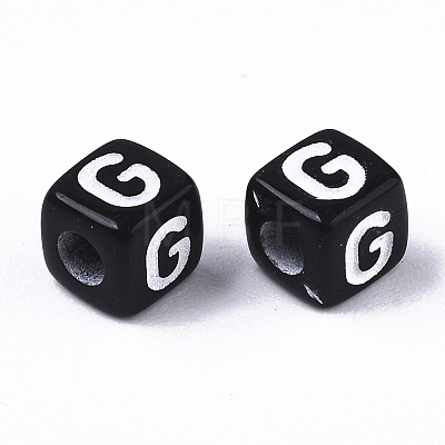 Opaque Acrylic Beads LS-SACR-N002-01G-1