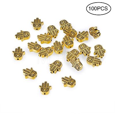 Tibetan Style Alloy Beads TIBEB-PH0004-57-1