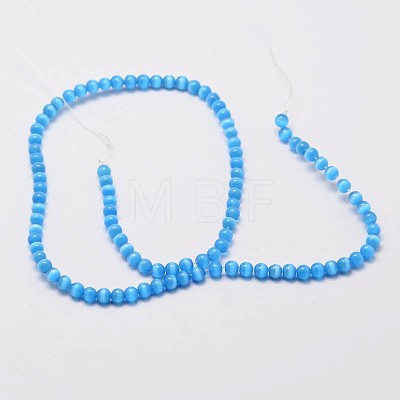 Cat Eye Beads Strands CE-M011-4mm-M-AA-1