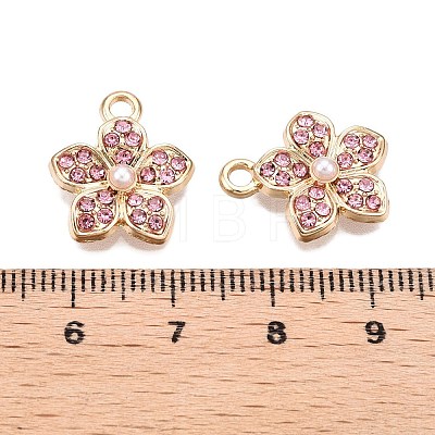 Rack Plating Alloy Pave Rhinestone Pendants FIND-N005-15B-1