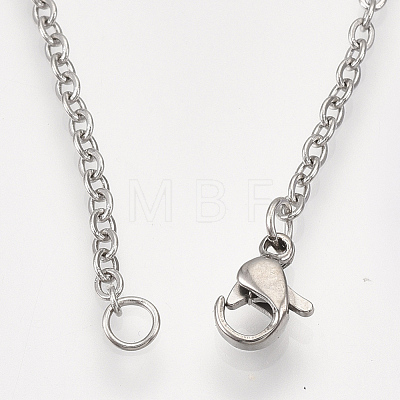 201 Stainless Steel Puppy Pendant Necklaces NJEW-T009-JN041-1-40-1