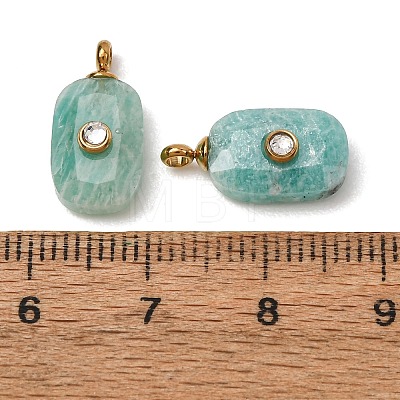 Natural Amazonite Faceted Pendants GG-CBA38A9-03G-02-1