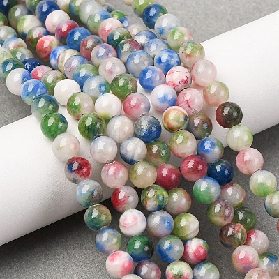 Natural Persian Jade Beads Strands G-D434-6mm-02-01-1