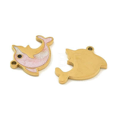 304 Stainless Steel Enamel Pendants STAS-H251-01A-G-1