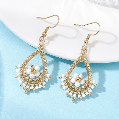 Stainless Steel Teardrop Dangle Earrings EJEW-MZ00643-01-1