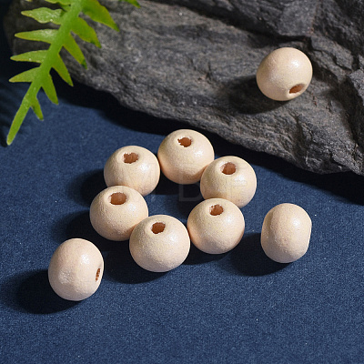 Natural Wood Beads WOOD-Q017-8mm-06-LF-1