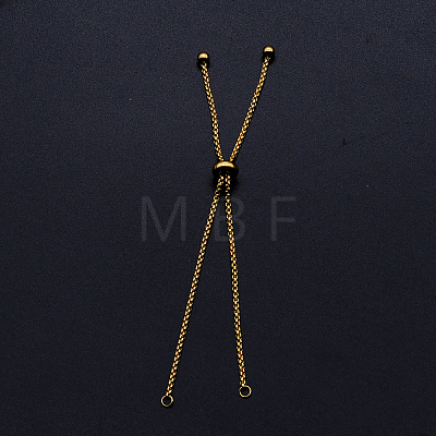 Adjustable 201 Stainless Steel Slider Bracelets Making LS-STAS-S105-JN646-2-1