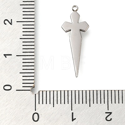 Anti-Tarnish 304 Stainless Steel Pendants STAS-P369-05P-1