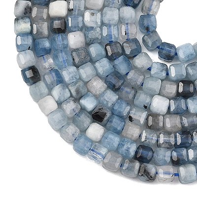Natural Devil Blue Aquamarine Beads Strands G-NH0073-C01-3mm-1