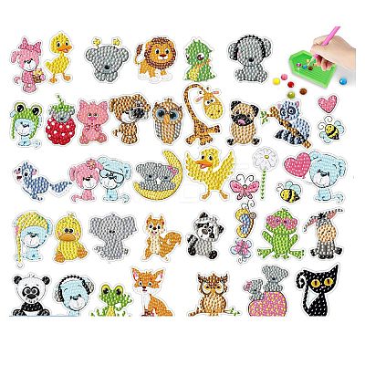 Animals DIY Diamond Painting Sticker Kit PW-WG9363D-01-1