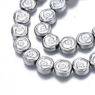 Electroplate Glass Beads Strand EGLA-S188-19-1