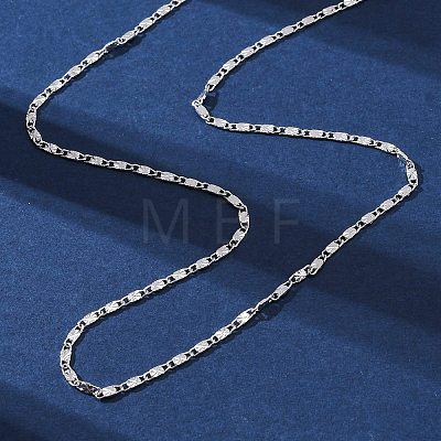 Brass Link Chain Necklaces NJEW-D302-11P-1