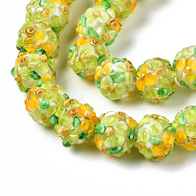 Handmade Lampwork Beads Strands LAMP-N021-015A-05-1