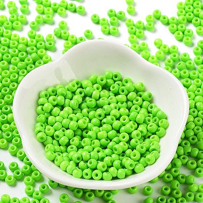 Baking Paint Glass Seed Beads SEED-H002-I-B509-1