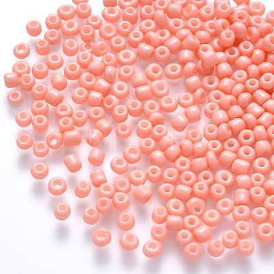 12/0 Baking Paint Glass Round Seed Beads SEED-S036-01A-17-1