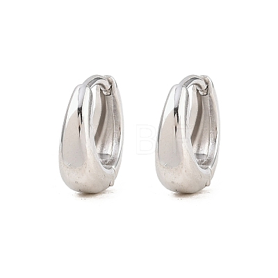 316 Surgical Stainless Hoop Earrings EJEW-C160-06B-P-1