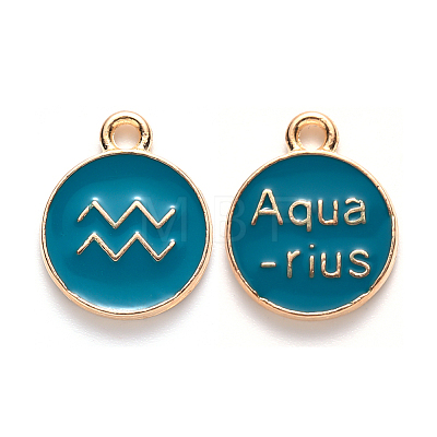 Alloy Enamel Pendants ENAM-S124-01A-05J-1