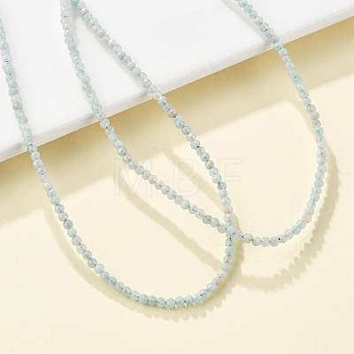 Natural Amazonite Beaded Necklaces NJEW-K114-A-A07-1