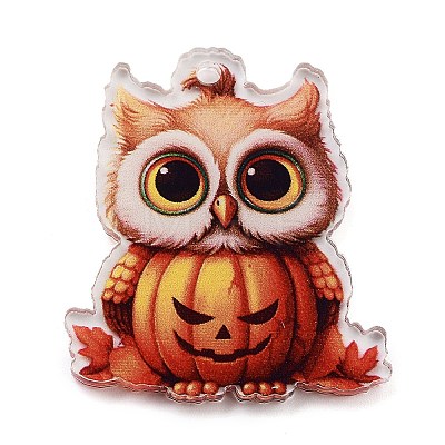 Halloween Printed Acrylic Pendants MACR-M048-05A-1