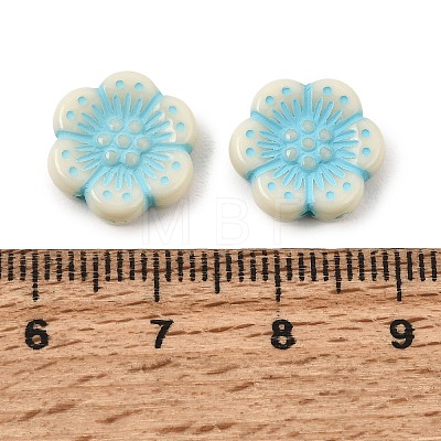 Painted Opaque Acrylic Beads AC-CBAA127-02A-1