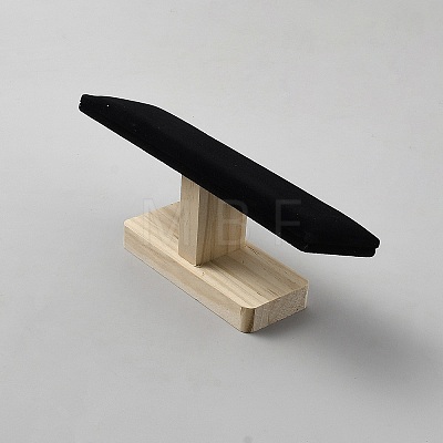 Wood Bracelet Display Stands with Velvet Mat BDIS-WH20004-001A-1