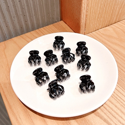 10Pcs Resin Claw Hair Clips PW-WGE9CA2-06-1