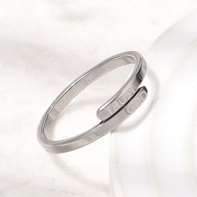 201 Stainless Steel Cuff Open Rings RJEW-Z141-02P-1