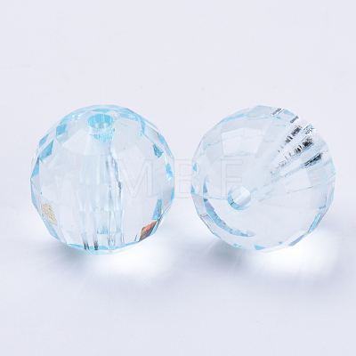 Transparent Acrylic Beads TACR-Q254-10mm-V38-1