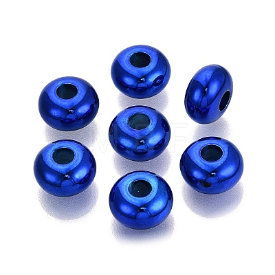 UV Plating Opaque Acrylic European Beads PACR-T017-19M-03-1