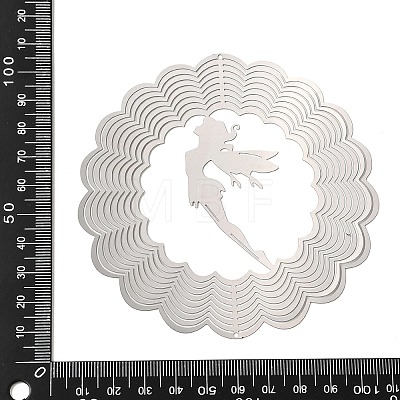 201 Stainless Steel 3D Rotating Hanging Wind Spinner STAS-C166-01B-P-1