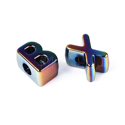 UV Plating Opaque Acrylic Beads PACR-T017-12M-1