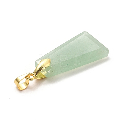 Natural Green Aventurine Pendants G-C045-01G-G-1