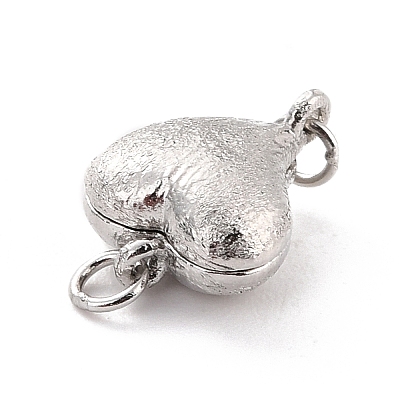 Rhodium Plated 925 Sterling Silver Magnetic Clasps STER-A001-03P-1