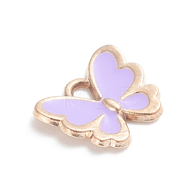 Light Gold Plated Alloy Enamel Charms ENAM-WH0047-41C-1