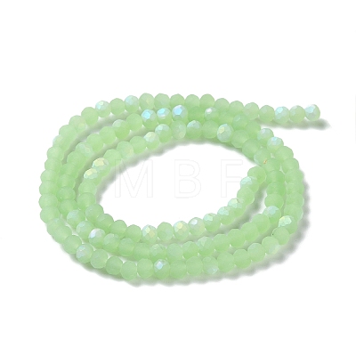 Imitation Jade Glass Beads Strands EGLA-A034-J4mm-MB01-1