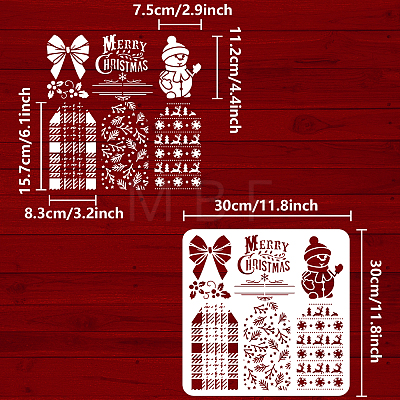 PET Hollow Out Drawing Painting Stencils DIY-WH0391-0471-1