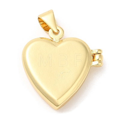 Natural Shell Locket Pendants KK-K332-15G-05-1