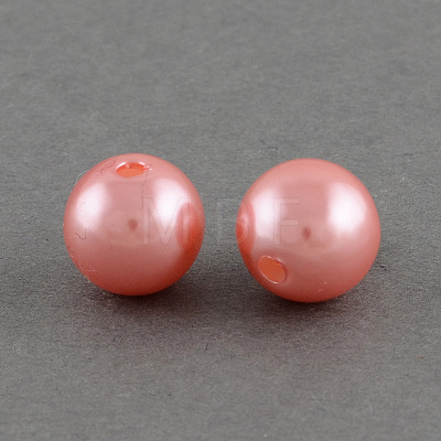 ABS Plastic Imitation Pearl Round Beads SACR-S074-8mm-A11-1