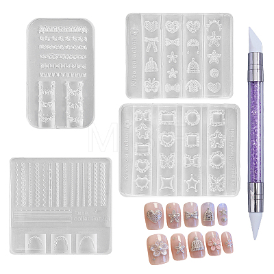 4Pcs 4 Styles Silicone Molds MRMJ-HY0001-45-1