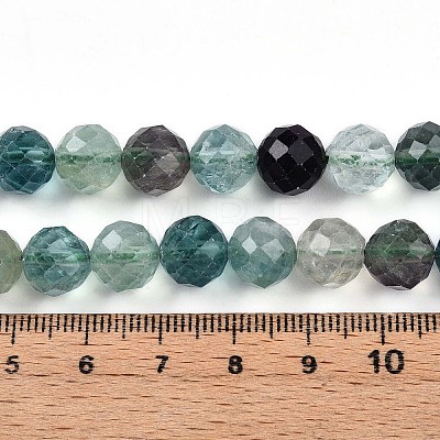 Natural Fluorite Beads Strands G-S345-10mm-31-1