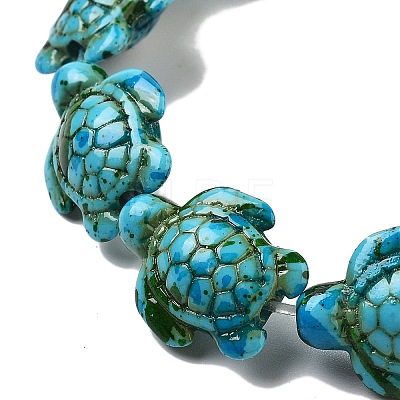 Synthetic Turquoise Dyed Beads Strands G-P507-05Q-1